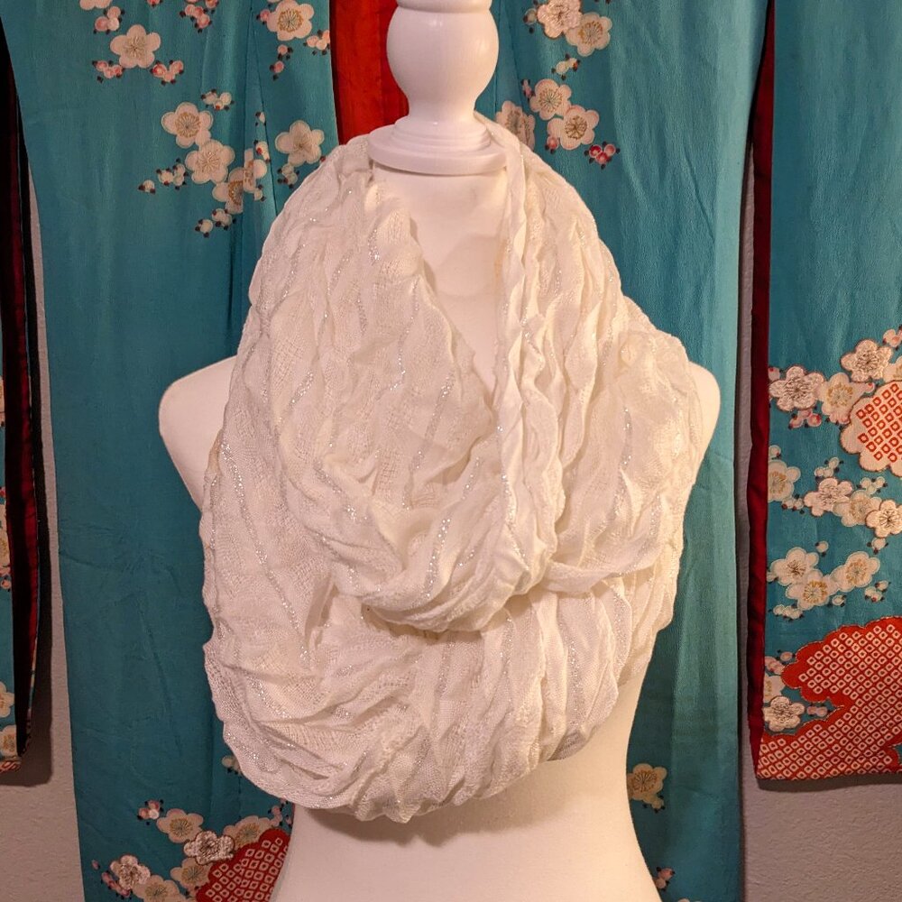 White Infinity Scarf